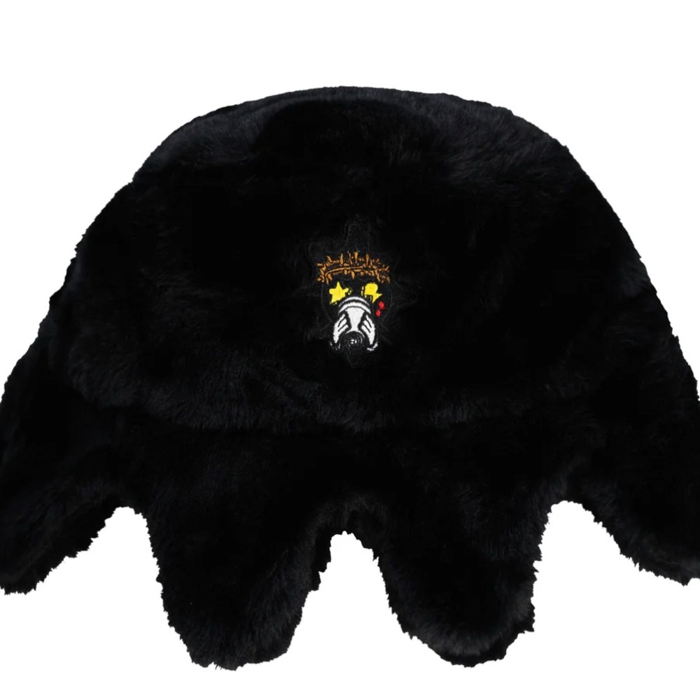 Furry Glo Sun Bucket Hat (Black)